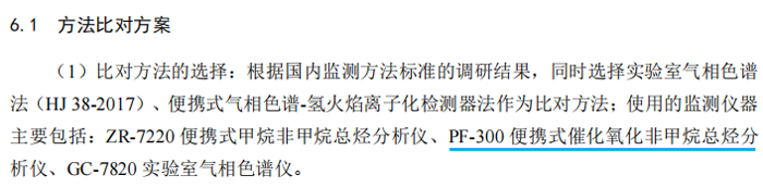 《固定污染源廢氣總烴、甲烷和非甲烷總烴的測定便攜式催化氧化-氫火焰離子化檢測器法》
